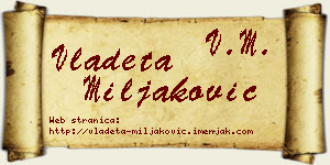 Vladeta Miljaković vizit kartica